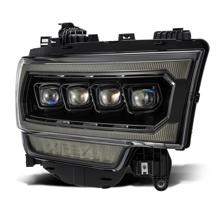 19-24 Ram 2500/3500/4500/5500 NOVA-Series LED Projector Headlights Alpha-Black | AlphaRex