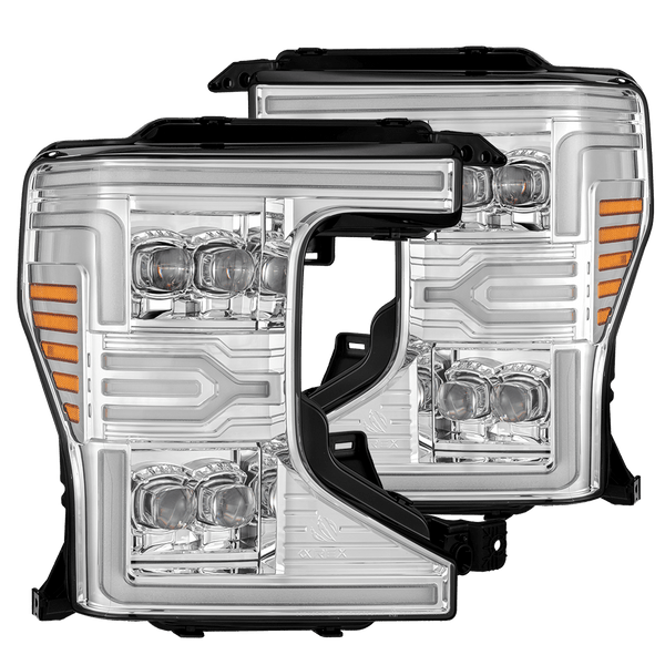 20-22 Ford Super Duty NOVA-Series LED Projector Headlights Chrome | AlphaRex