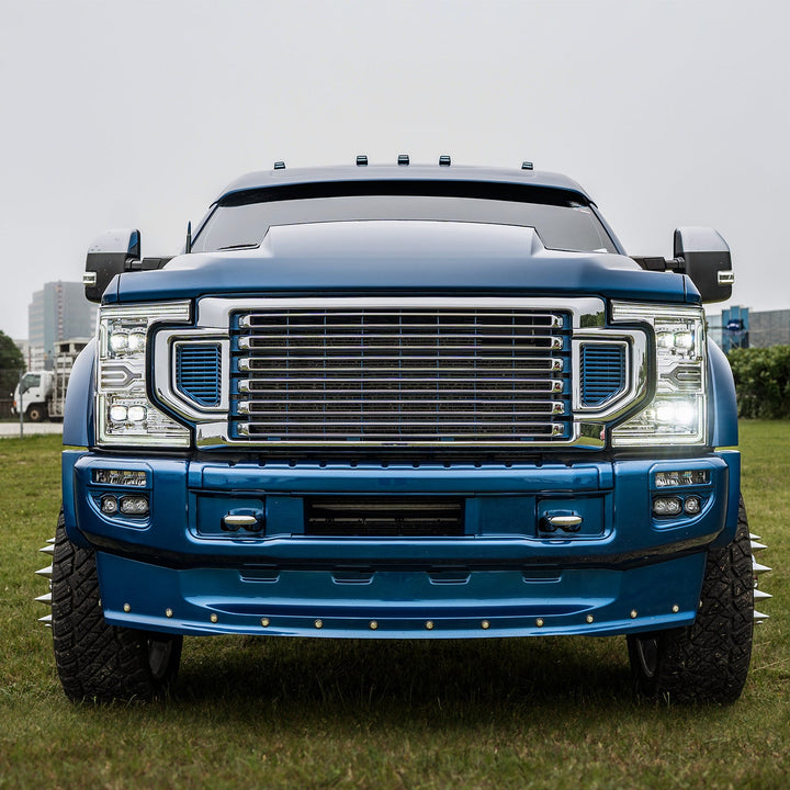 20-22 Ford Super Duty NOVA-Series LED Projector Headlights Chrome | AlphaRex