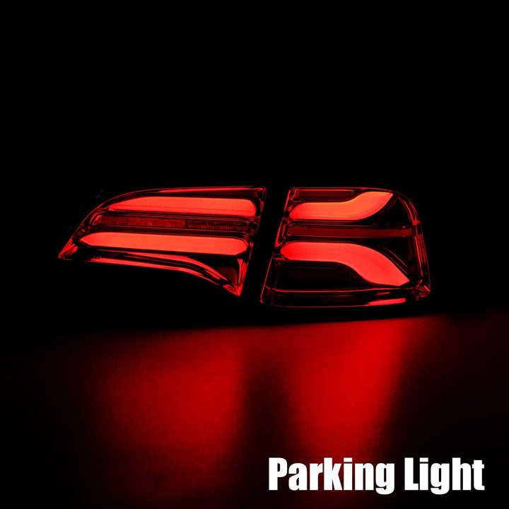 20-24 Tesla Model Y (With Stock Amber Turn Signal) PRO-Series LED Tail Lights Red Smoke | AlphaRex
