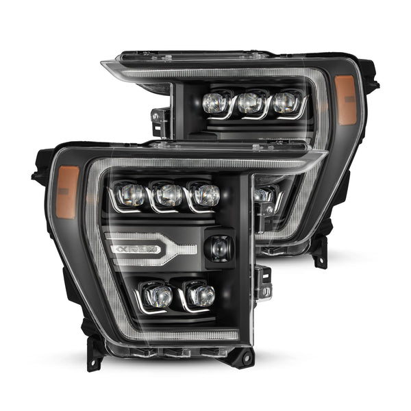 21-23 Ford F150 / 21-23 Ford F150 Raptor NOVA-Series LED Projector Headlights Black | AlphaRex