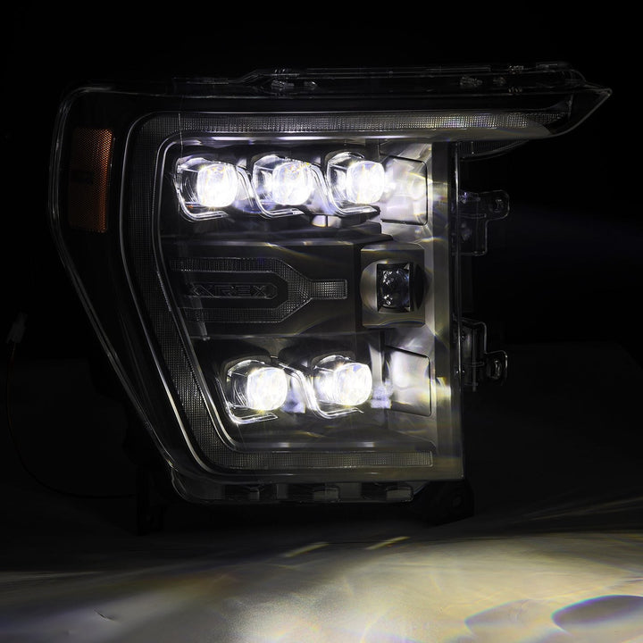 21-23 Ford F150 / 21-23 Ford F150 Raptor NOVA-Series LED Projector Headlights Black | AlphaRex