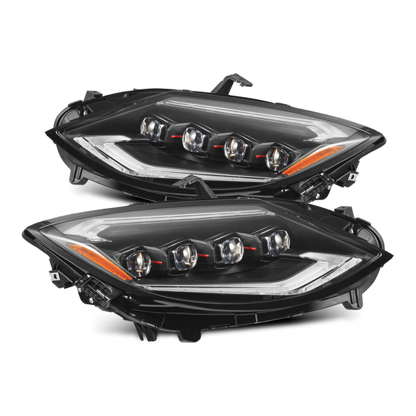 ライト 23-26 Nissan Z NOVA-Series LED Projector Headlights Black | AlphaRex