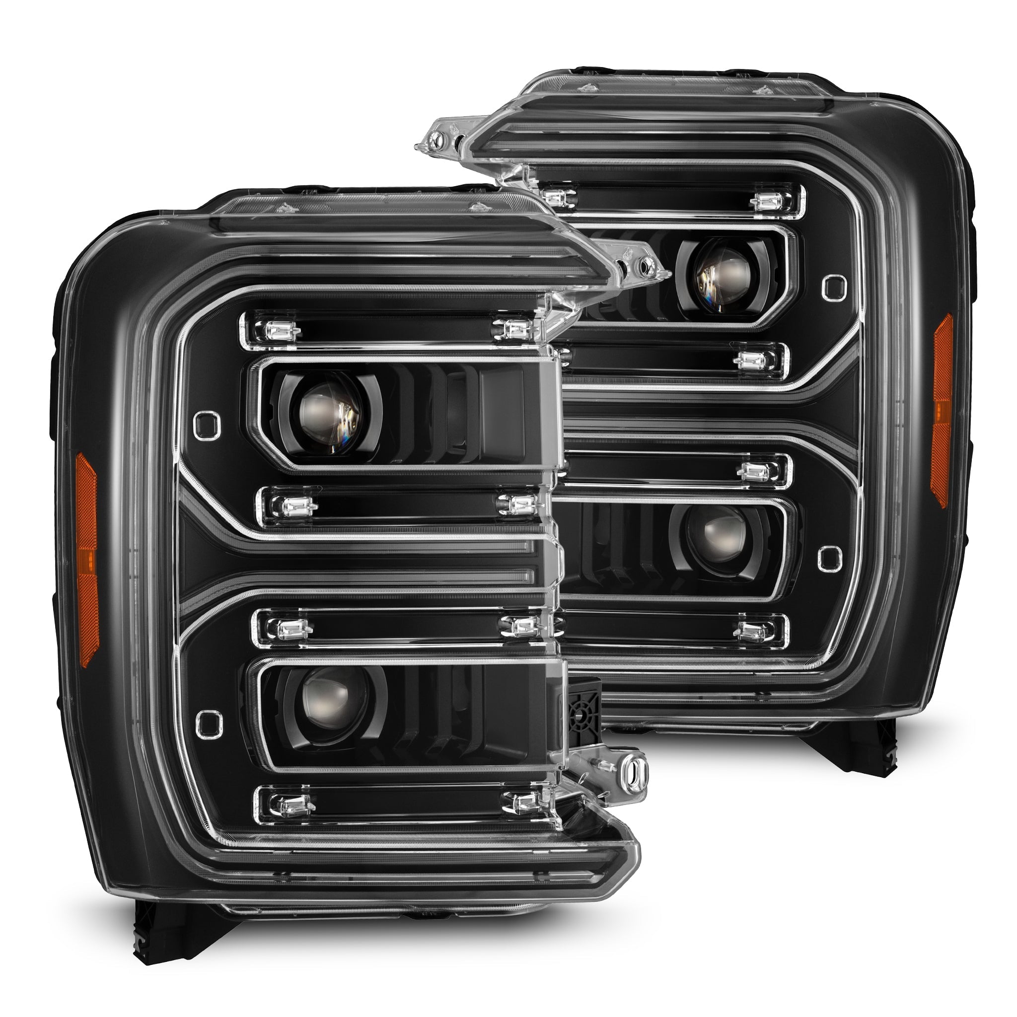 23-26 Ford Super Duty LUXX-Series LED Projector Headlights Alpha-Black ...