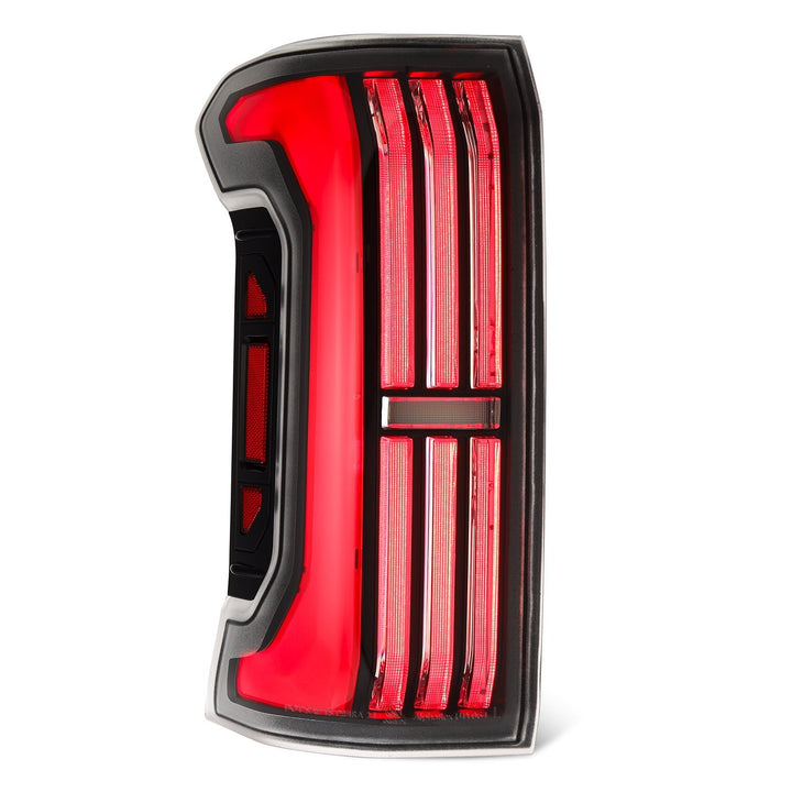 24 Toyota Tacoma NOVA-Series Prismatic LED Tail Lights Black-Red | AlphaRex