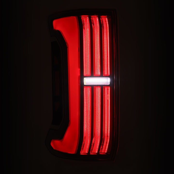 24 Toyota Tacoma NOVA-Series Prismatic LED Tail Lights Black-Red | AlphaRex