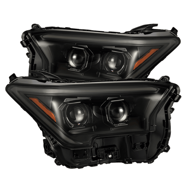 24-up Toyota Tacoma LUXX-Series LED Projector Headlights Alpha-Black | AlphaRex