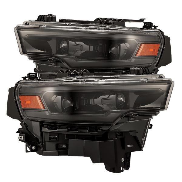 MODERA LAKHS A.M. グライドベイト アカメ 25-26 Ram 1500 LUXX-Series LED Projector Headlights Alpha Black