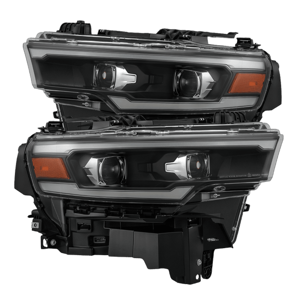 25-26 Ram 1500 NOVA-Series LED Projector Headlights Black | AlphaRex