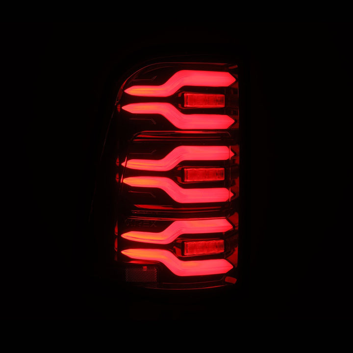 25 Ram 1500 LUXX-Series LED Tail Lights Black Red | AlphaRex