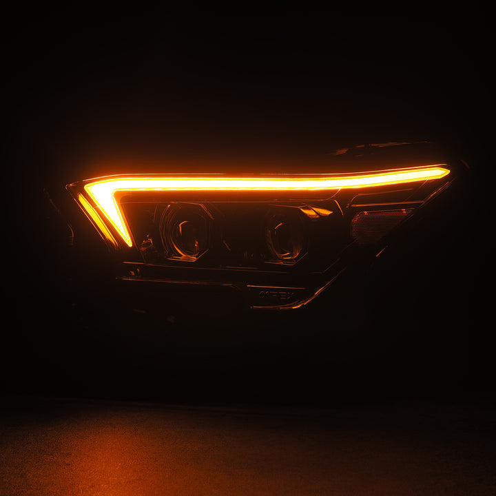 24-25 Toyota Tacoma / 25-up 4Runner OG-Style LUXX-Series LED Projector Headlights Alpha-Black | AlphaRex