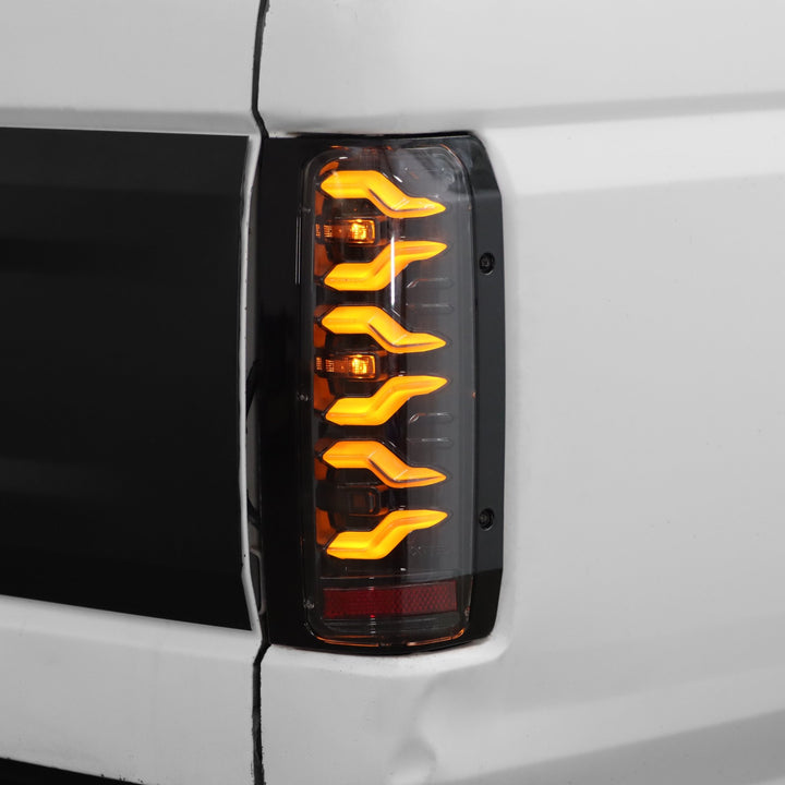 87-96 Ford F-Series/Bronco LUXX-Series LED Tail Lights Alpha-Black | AlphaRex