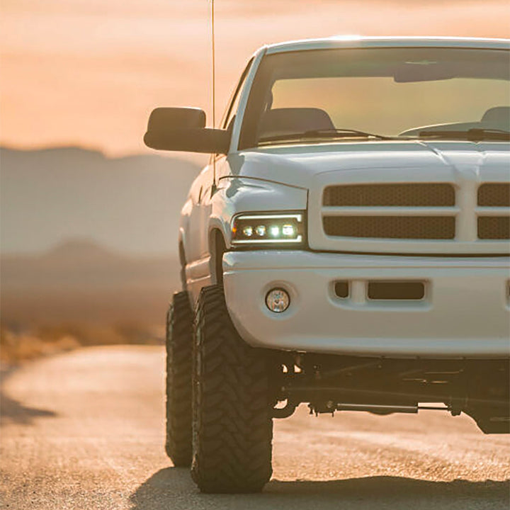 94-01 Dodge Ram 1500/94-02 Ram 2500/3500 NOVA-Series LED Headlights Black | AlphaRex