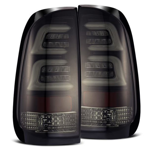 99-16 Ford Super Duty / 97-03 F150 PRO-Series LED Tail Lights Jet Black | AlphaRex
