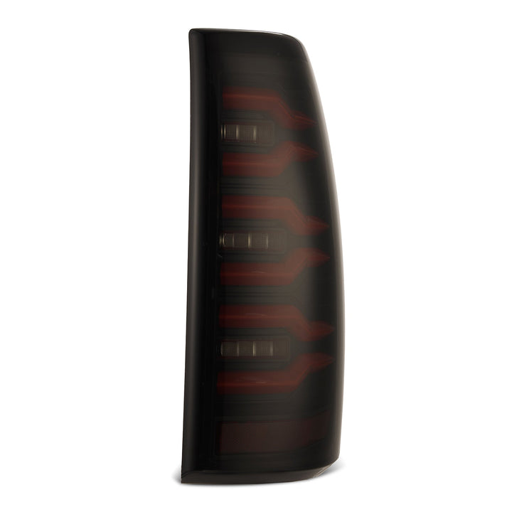 Automotive Tail Light Assemblies Black LED Tube Tail Lights For 1999-2002 Chevy Silverado 1500 / GMC Sierra - Clear Lens, Smoked Look 2006 Silverado Clear Tail Lights - Foto 9