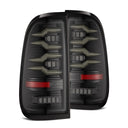 AlphaRex LUXX-Series LED Tail Lights, Alpha-Black [658001 / RTL-FD08-SA-YS-LB] for 2008-2016 Ford F-250/F-350 Super Duty (6.4L Power Stroke V8, 6.7L Power Stroke V8 (2011-2014 calibration), 6.7L Power Stroke V8 (2015 update))