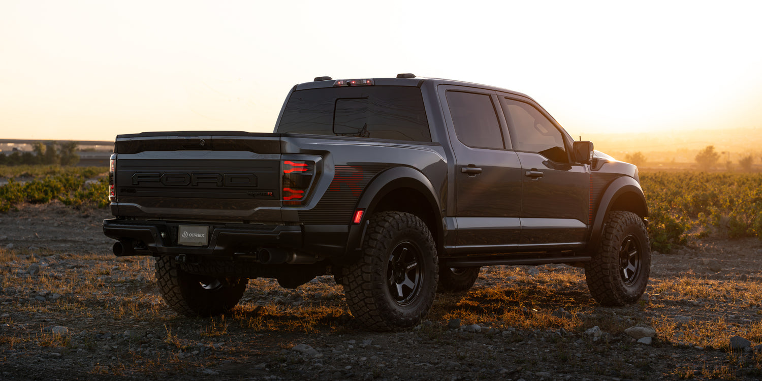 Ford F-150 Raptor equipped with AlphaRex LED taillights