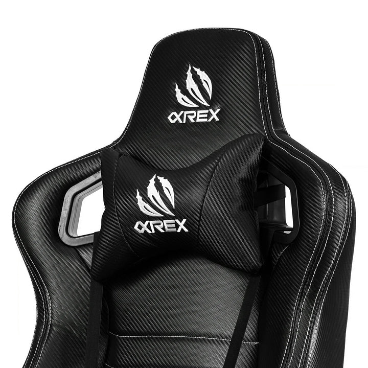 AlphaRex Carbon Fiber Look Racing Style Gaming Reclining Ergonomic Chair | AlphaRex