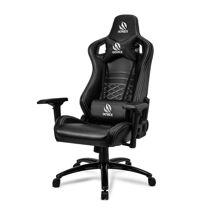 AlphaRex Carbon Fiber Look Racing Style Gaming Reclining Ergonomic Chair | AlphaRex