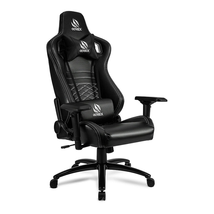 AlphaRex Carbon Fiber Look Racing Style Gaming Reclining Ergonomic Chair | AlphaRex