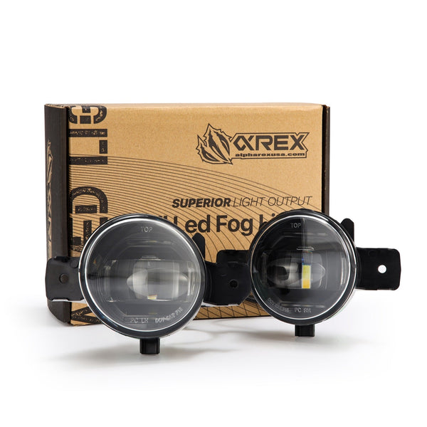 Universal Nissan Dual Color LED Projector Fog Lights | AlphaRex